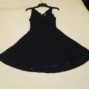 Full lace cocktail length dress